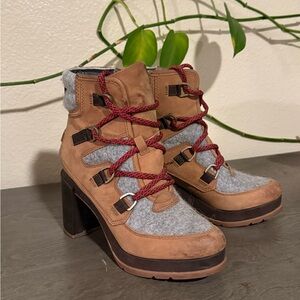 Sorel Blake Boots Tan Grey Size 8